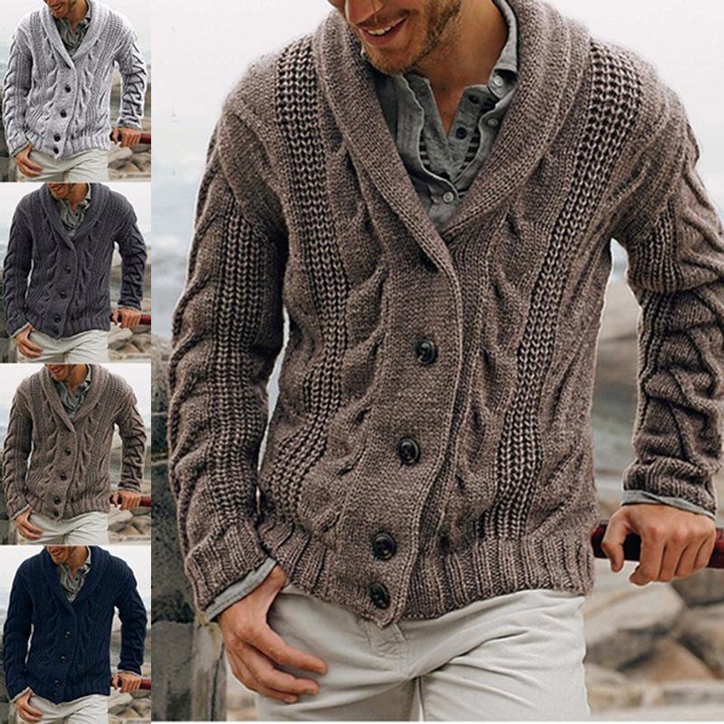 Knitted cardigan sweater