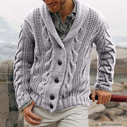 Knitted cardigan sweater